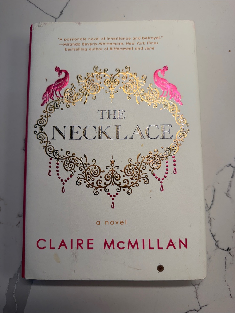 'The Necklace' Novel - White Cover Claire McMillan